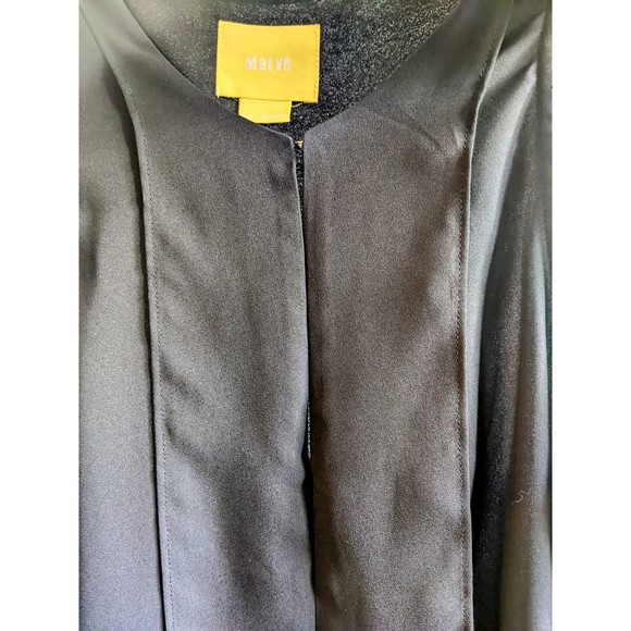 Maeve black sleeveless blouse, sz 4. Slouchy, tiered, high low, hook & eye front - Picture 10 of 12